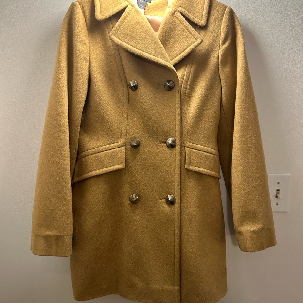 Double-Breasted Camel Coat